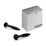 #8 x 2" Deck Screws Round Head Rustproof Black Steel