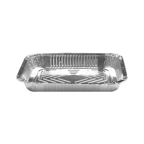 Rôtissoire aluminium demi grandeur peu profonde 32,3 x 26,3 x 4 cm – Chef Elite