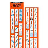 SAM Splint Quick Reference Pocket Guide, Foldable