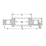 Forged Steel Slip-On Flange Class #150 - Raised Face