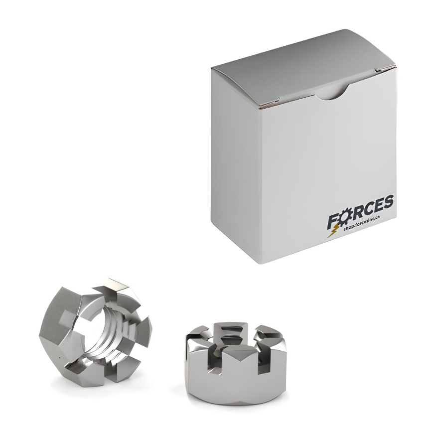 1"-8 Slotted Hex Nut - Stainless Steel 18-8