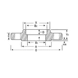 Socket Weld Flange Sch 40S Class #300 - SS 304/304L