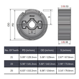 Split Drive Conveyor Sprocket (Molded) Series 815 - 1-1/2" Bore
