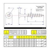 #8 x 3" Deck Screws Flat Head Stainless Steel 18-8