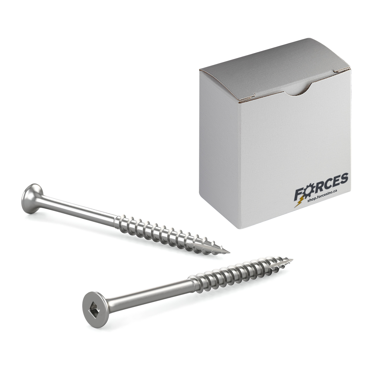 #8 x 3" Deck Screws Flat Head Stainless Steel 18-8