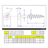 #6 x 1" Deck Screws Pan Head Stainless Steel 18-8