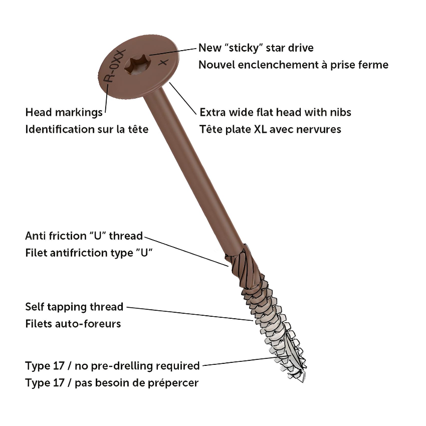 5/16" 6" PWR Drive STR - Structural Framing Screw