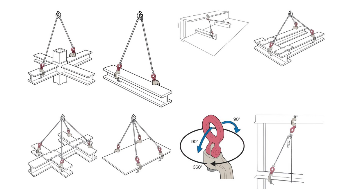 Super Heavy-Duty Screw Cam Clamp With Universal Shackle