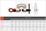Super Heavy-Duty Screw Cam Clamp With Universal Shackle