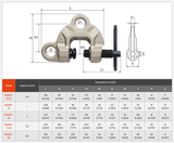 Super Heavy-Duty Screw Cam Clamp Double Eye