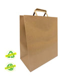 Sac en papier à poignées plates (250)