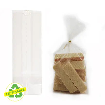 Sacs en polyéthylène clair avec fond plat – Présentation soignée et pratique