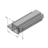 Screen Frame 5/8 x 1/2" w/ 3/8" Lip - Off white