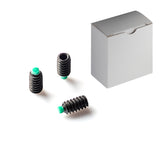 Nylon Tip Set Screw M3-0.5 x 4mm Black Oxide Steel