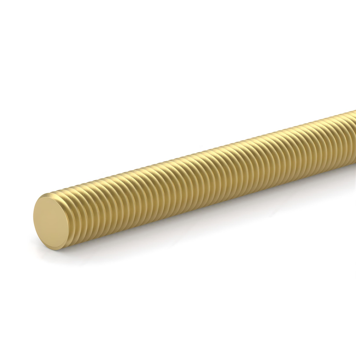 DIN 975 M8-1.25 x 1m Threaded Rod - Solid Brass