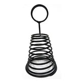 Spirale de broche noire – 2³⁄₈" × 3” – Base ronde