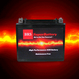 Super Charged BRS12-BS 12v Sealed AGM PowerSport 2 Year Warranty