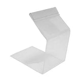 Support clair pour affichette (pince en haut), 2 ½”