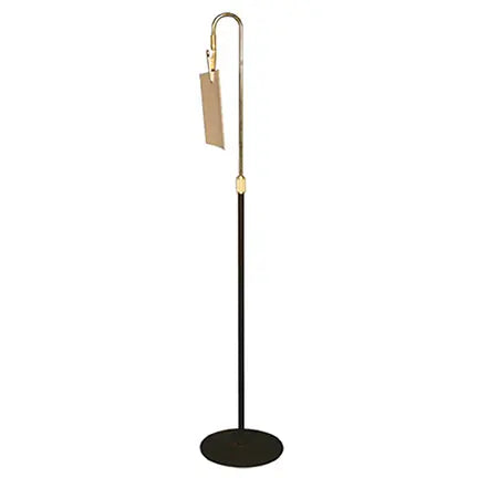 Support d'affiche avec pince - Tige ajustable 12" à 24" | Base stable