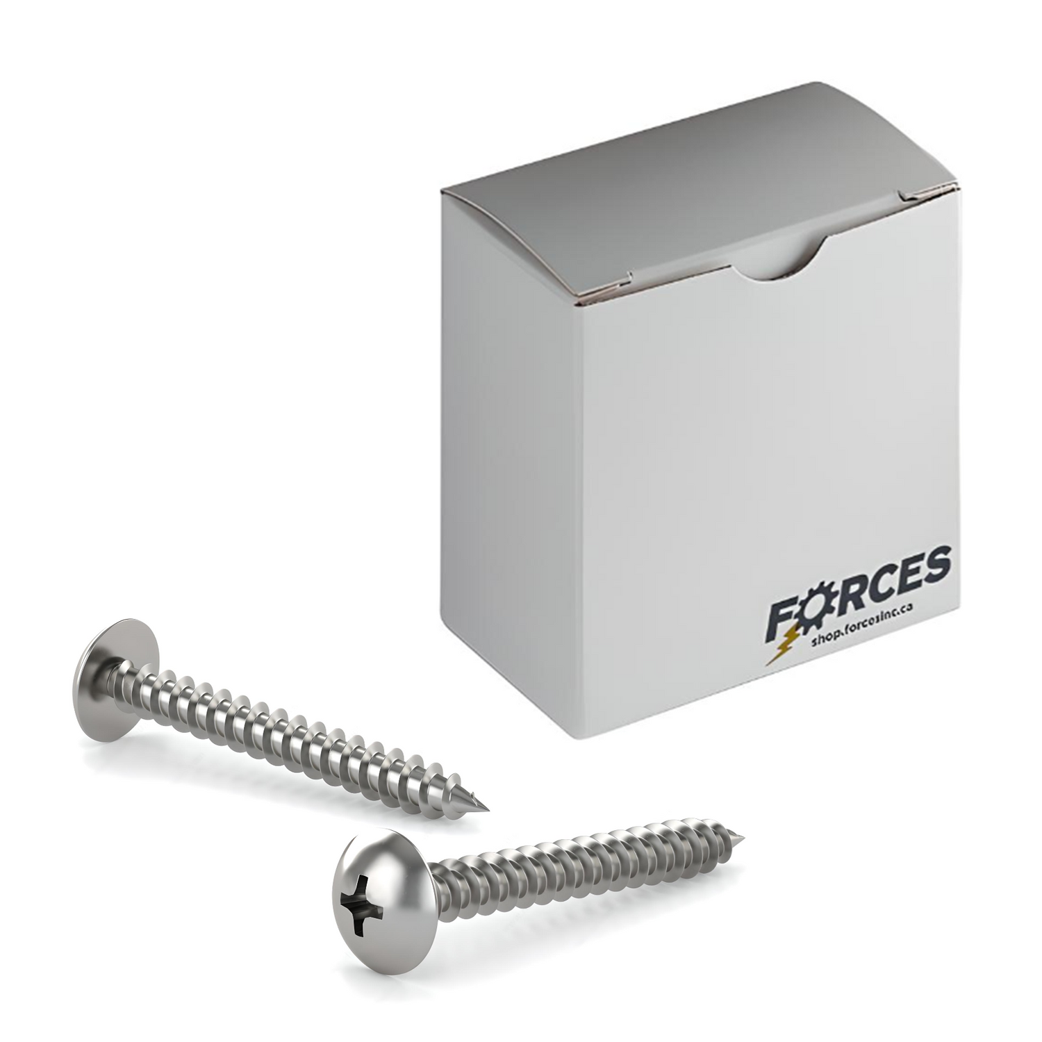 #10 x 1-1/4" Metal Screw Truss Head Phillips Drive Type A Point - Stainless Steel 18-8