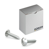 #10 x 2" Metal Screw Truss Head Quadrex Drive Type A Point - Zinc