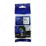Ruban compatible TZe251 BROTHER® P-Touch (Noir sur Blanc)
