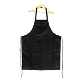 Tablier avec bavette en coton et polyester – Blanc ou noir avec poches