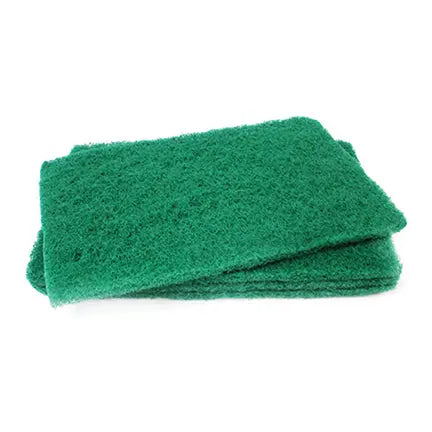 Tampon à récurer, vert, 6" x 9" (10)