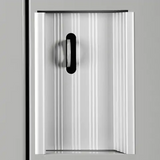 Clean Line™ Lockers, Bank of 4, 48" x 18" x 76", Steel, Grey, Rivet (Assembled)