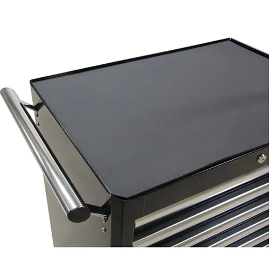 Heavy-Duty Tool Cart, 7 Drawers, 28" W x 22" D x 42-3/8" H, Black