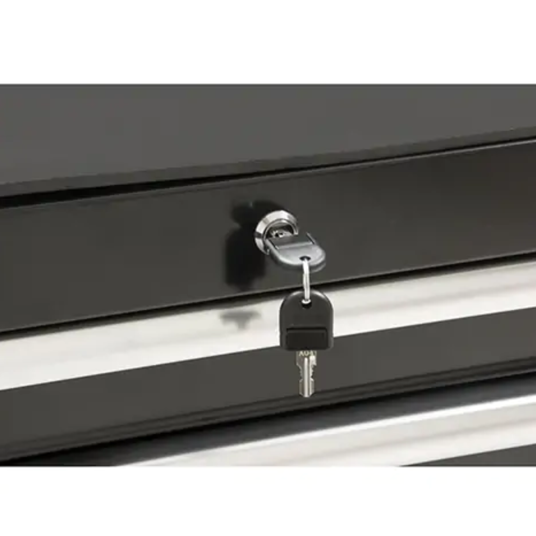 Heavy-Duty Tool Cart, 7 Drawers, 28" W x 22" D x 42-3/8" H, Black