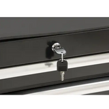 Heavy-Duty Tool Cart, 7 Drawers, 28" W x 22" D x 42-3/8" H, Black