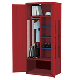 Deluxe Gear Locker, Steel, 36" W x 24" D x 72" H, Red