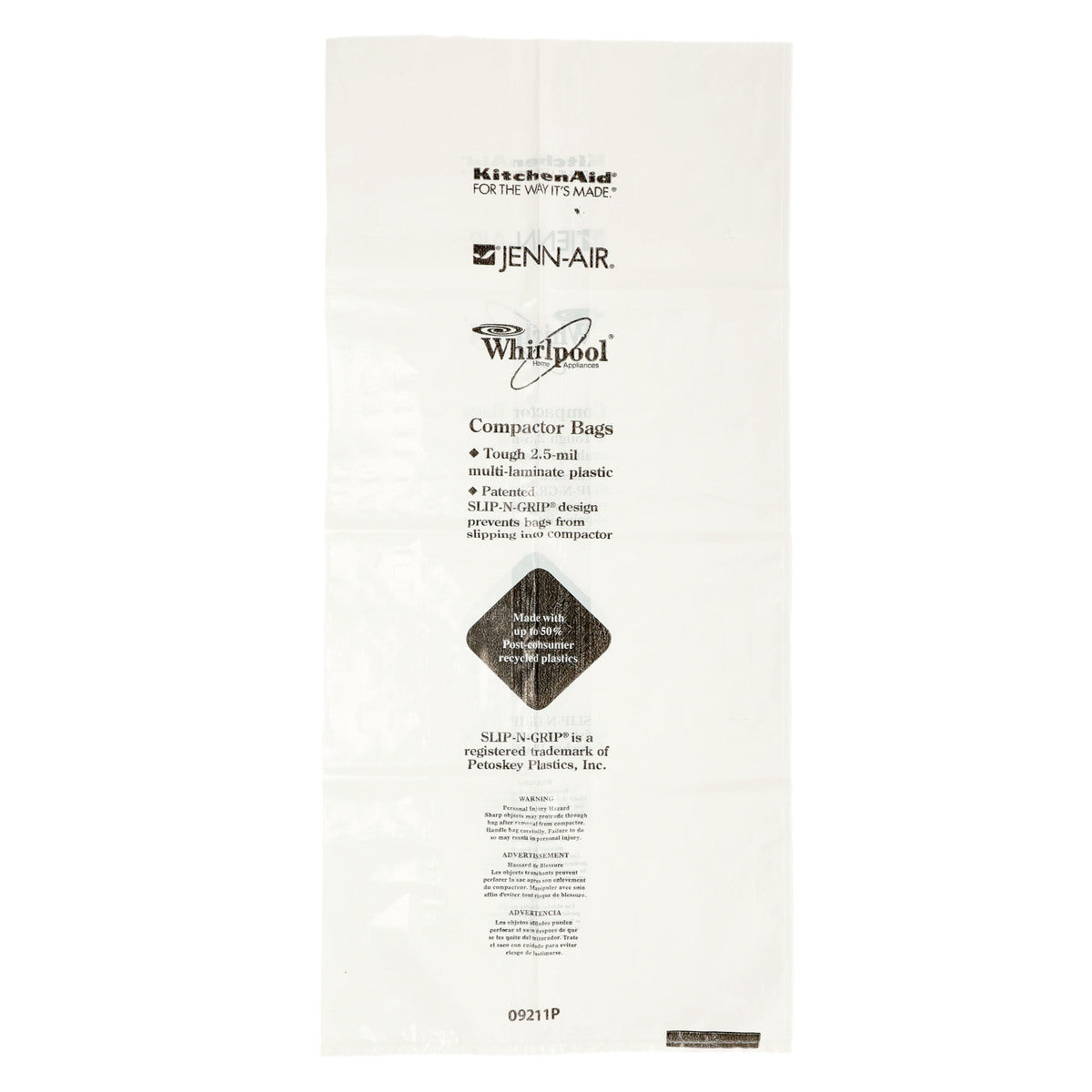 Whirlpool W10165293RB 60-Pack 18" Trash Compactor Bags