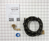 Whirlpool W10278636RC 6ft Braided Dishwasher Hose