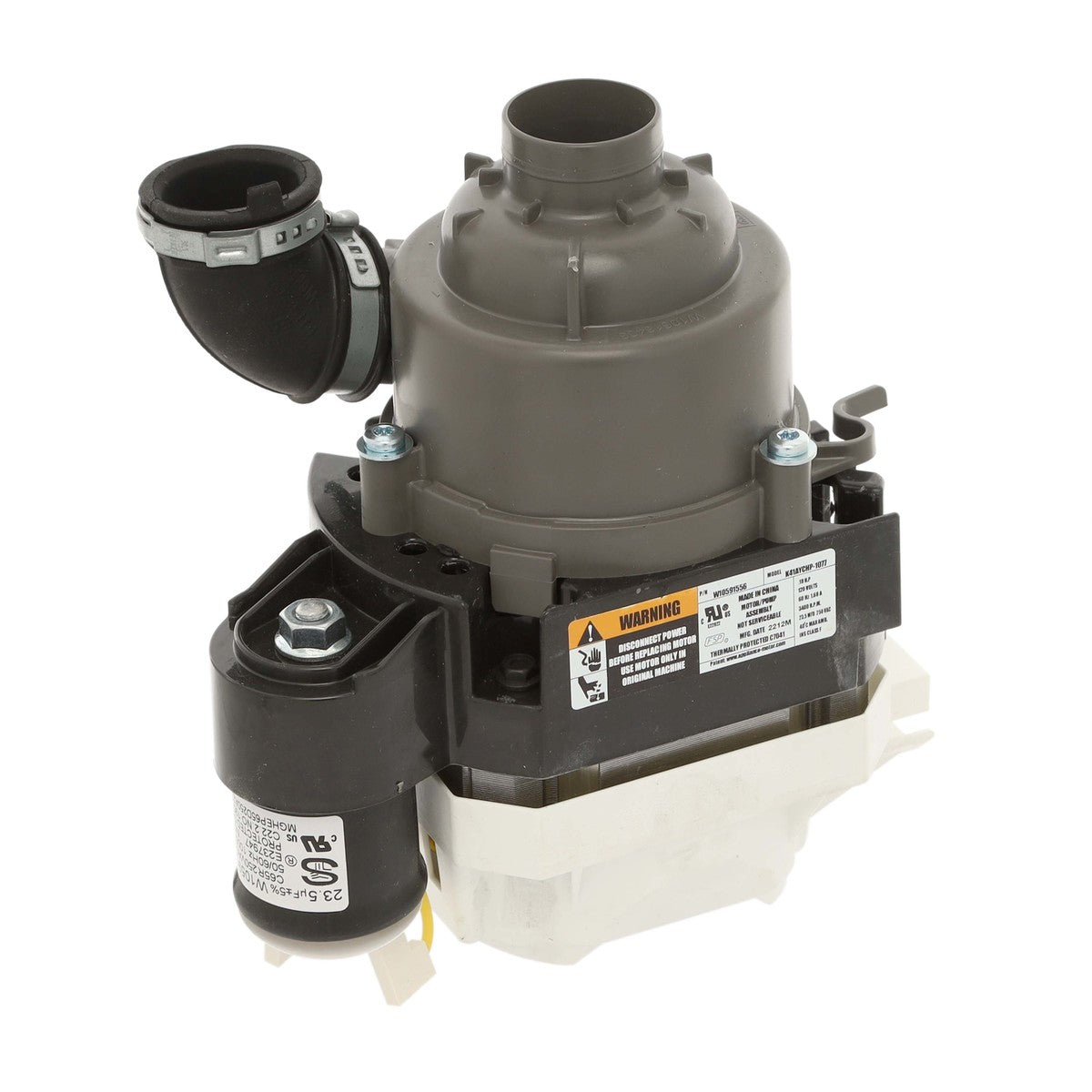 Whirlpool Dishwasher Pump Motor Assembly W10815709