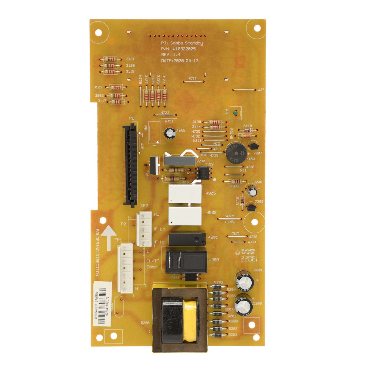 Whirlpool W11544455 Microwave Control Board Part