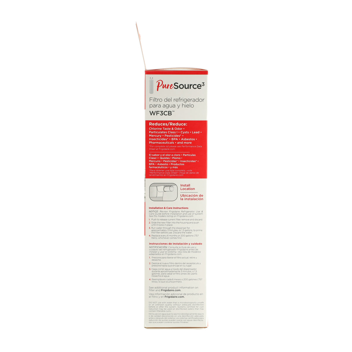 WF3CBC Pure Source 3 Water Filter for Frigidaire Refrigerators