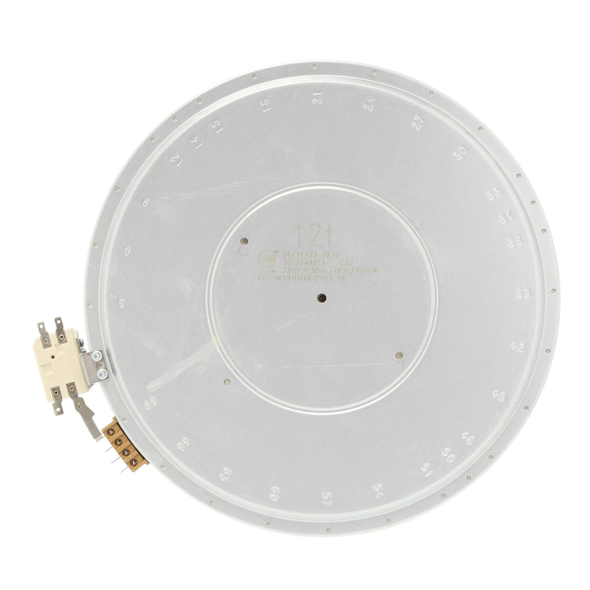 GE WG02F02055 Triple Radiant Cooktop Element, 12"