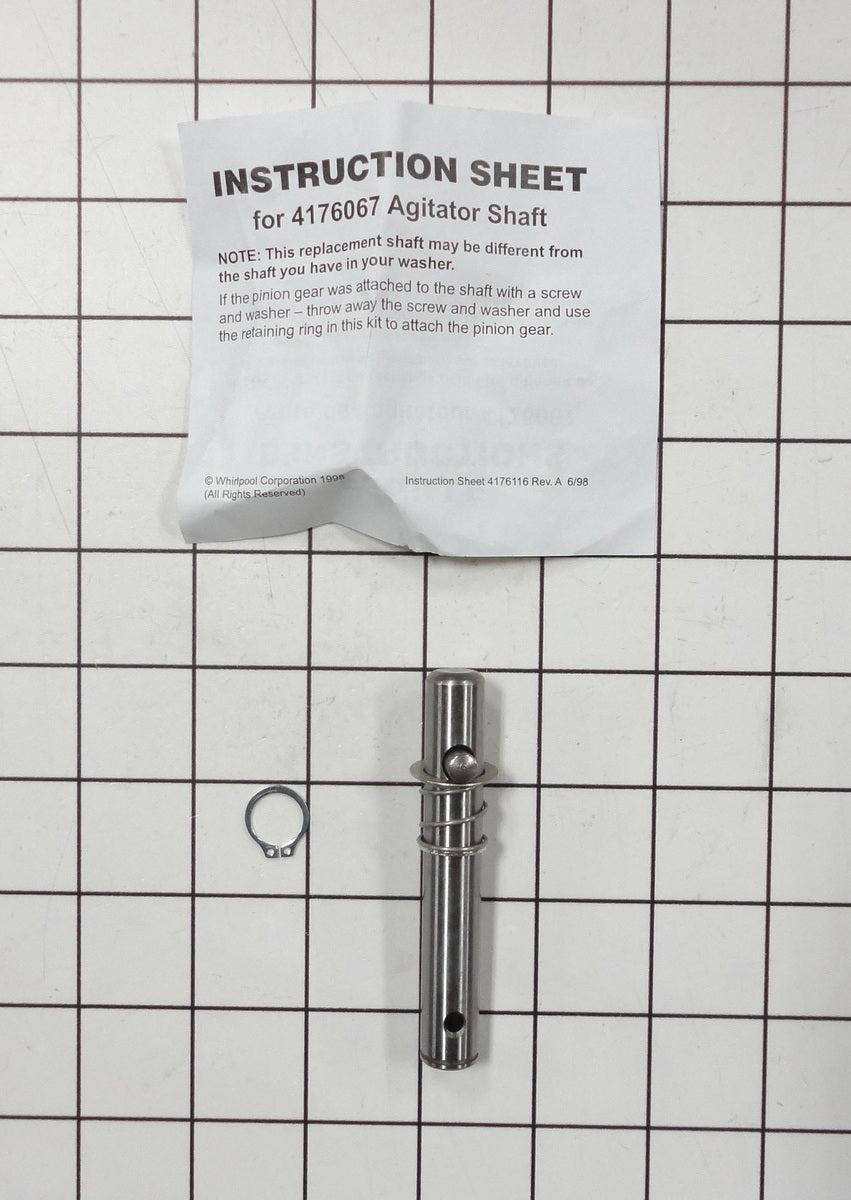 WP243368 KitchenAid Stand Mixer Agitator Shaft Part
