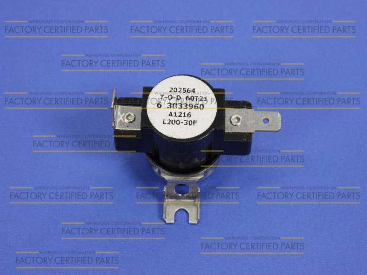 WP303396 High Limit Thermostat for Whirlpool Dryer