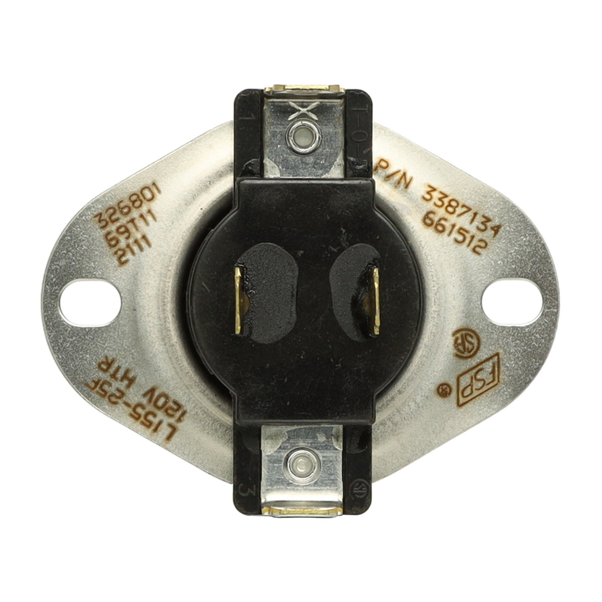 WP3387134 Dryer Cycling Thermostat for Whirlpool/KitchenAid/Inglis