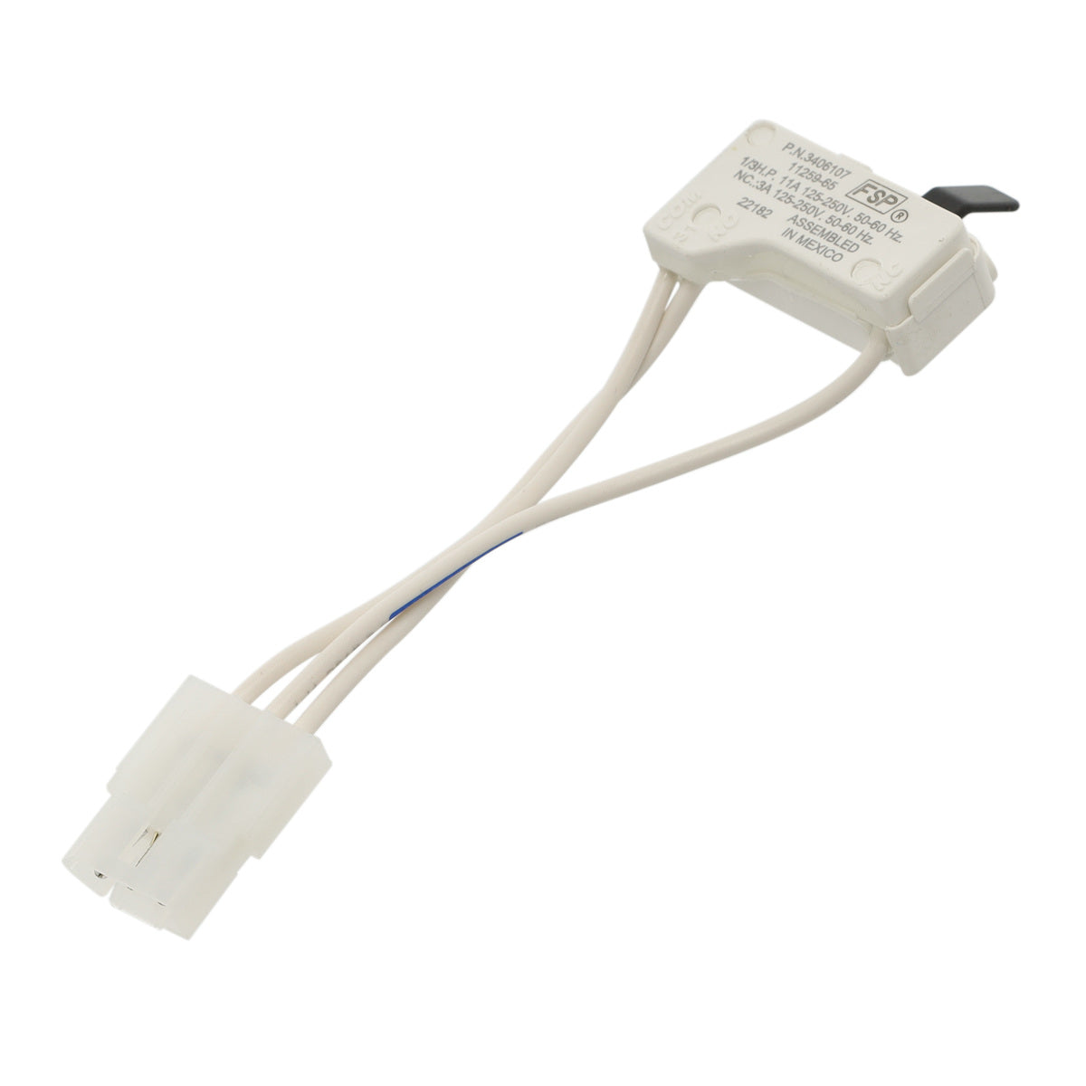 WP3406107 Door Switch for Admiral/Maytag/Whirlpool Dryers