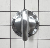WP74011550 Stainless Steel Burner Knob for Whirlpool Oven Range