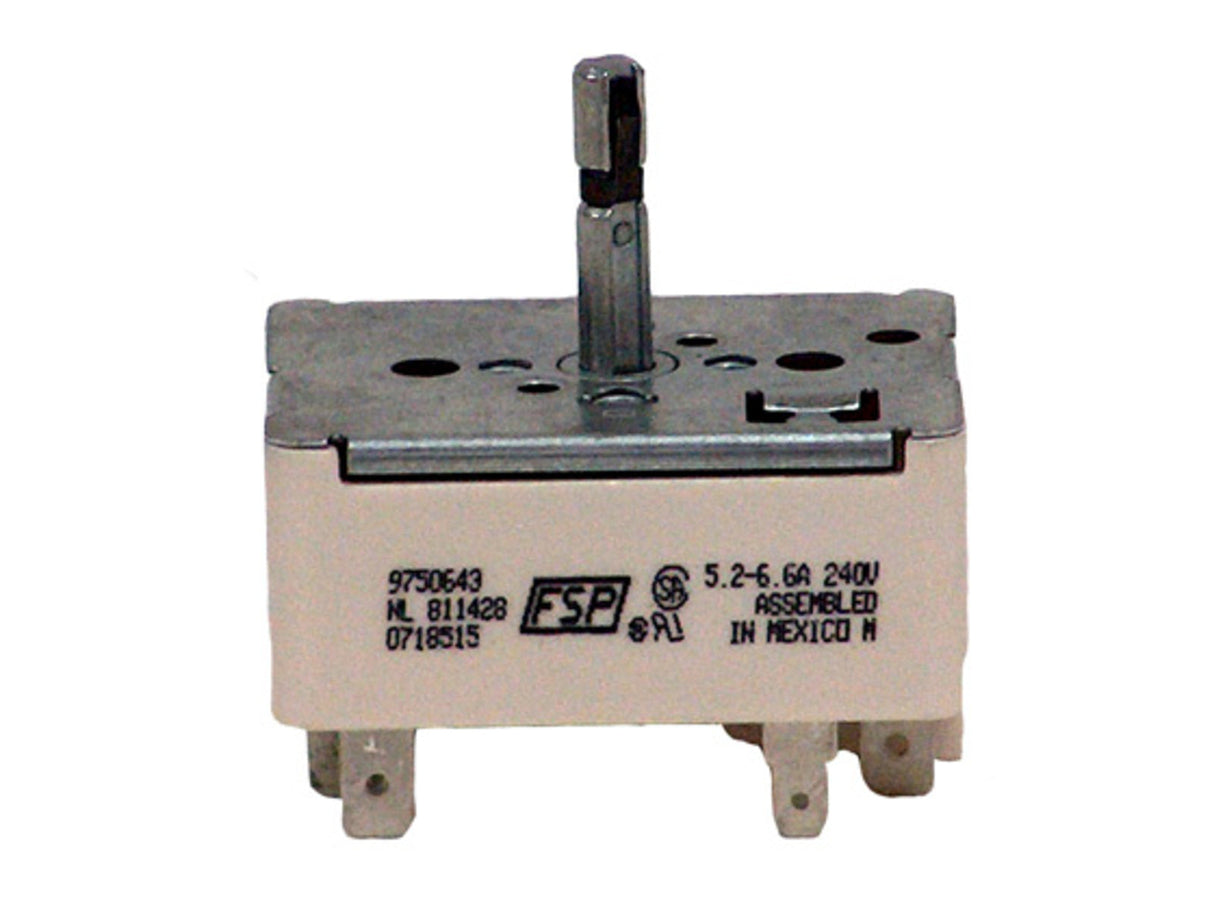 WP9750643 Infinite Switch for Whirlpool Oven Range