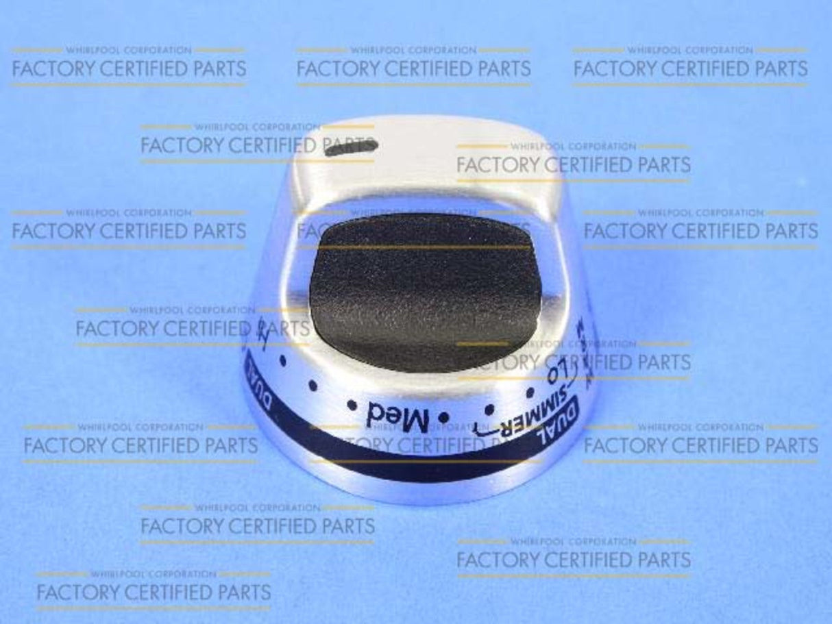 WPW10156260 Stainless Steel Knob for Whirlpool Cooktop