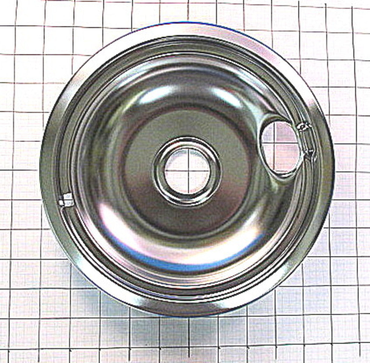 Whirlpool 8" Chrome Stove Drip Bowl - Range Part WPW10196405