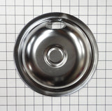 Whirlpool 8" Chrome Stove Drip Bowl - Range Part WPW10196405