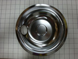 Whirlpool 8" Chrome Stove Drip Bowl - Range Part WPW10196405
