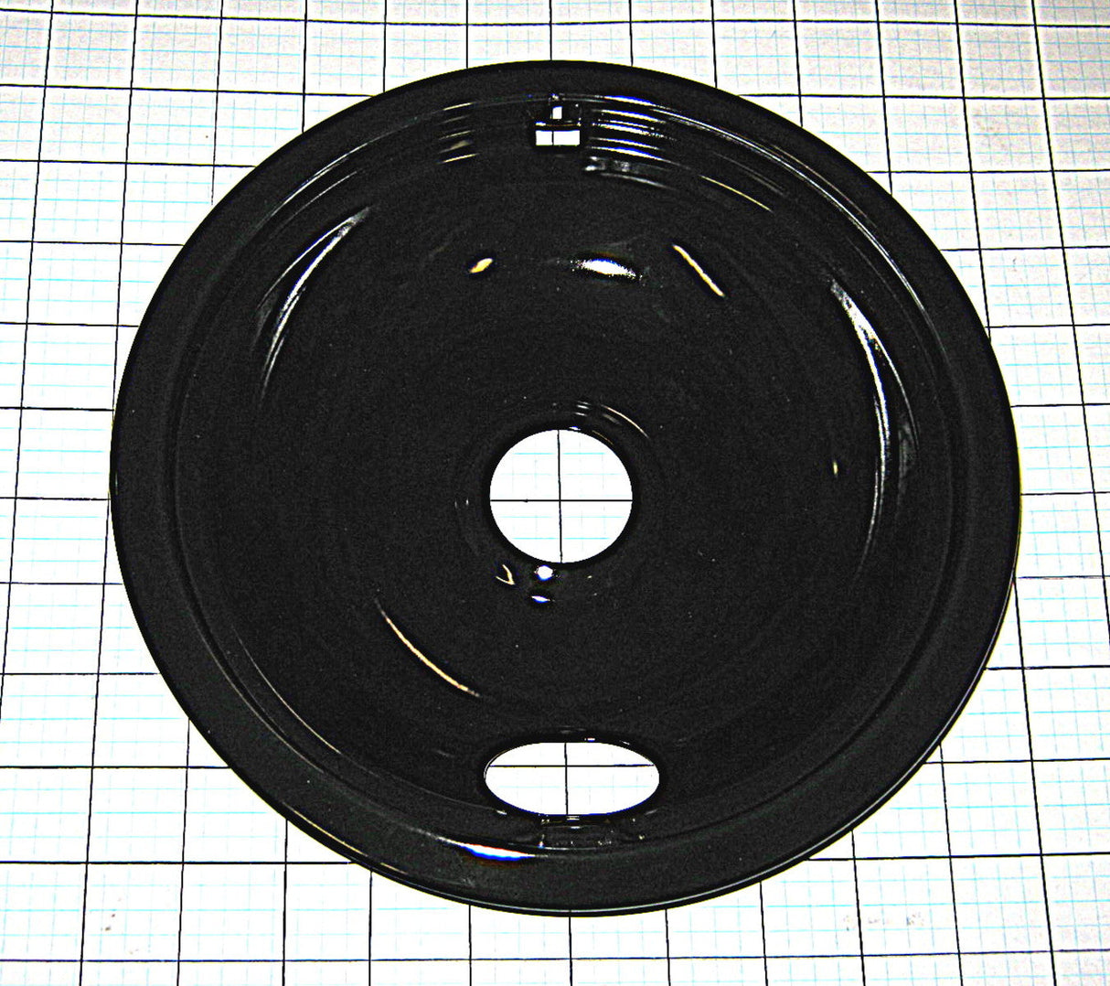 WPW10290350 Black 8" Drip Bowl for Whirlpool/KitchenAid Oven Range